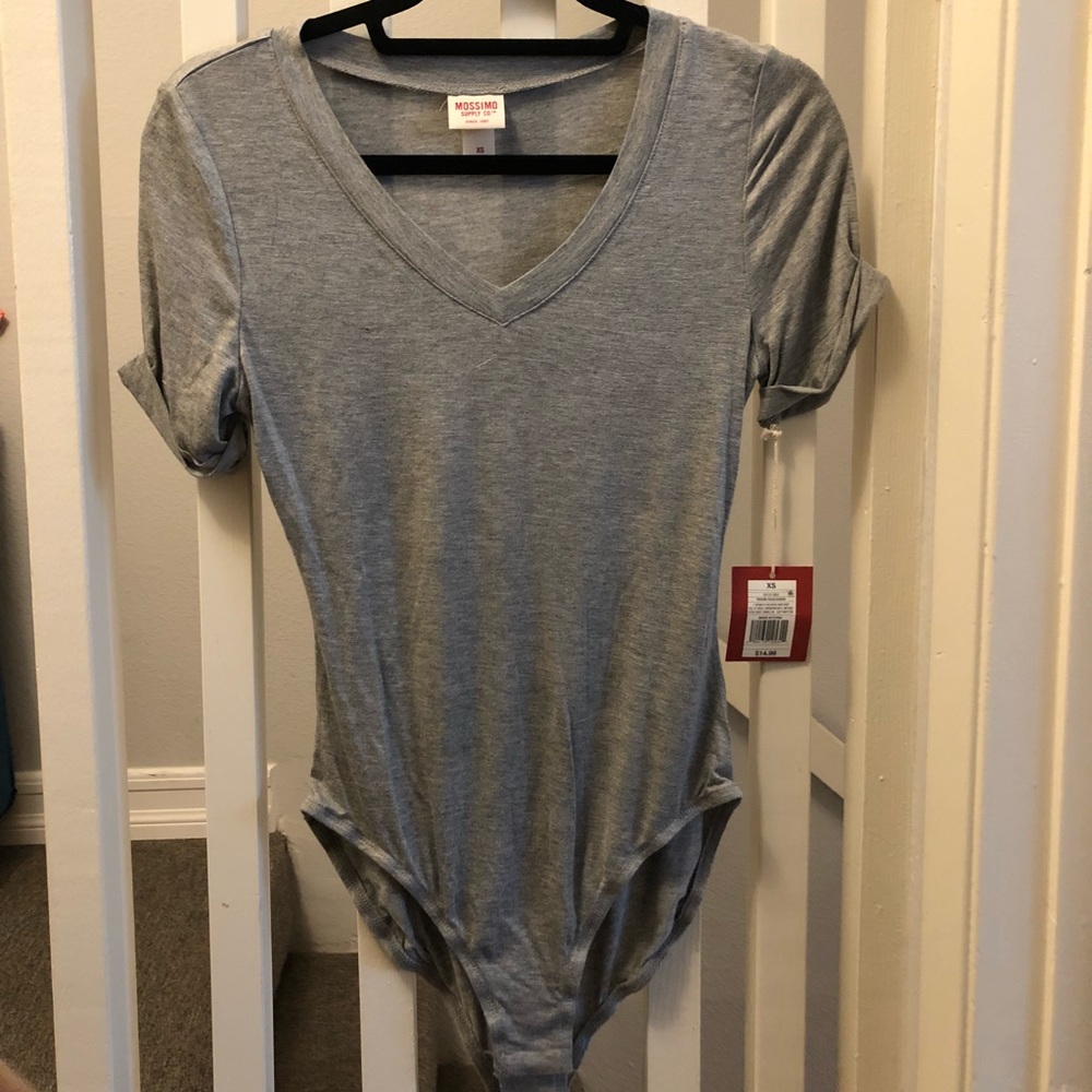 Gray T-Shirt Bodysuit